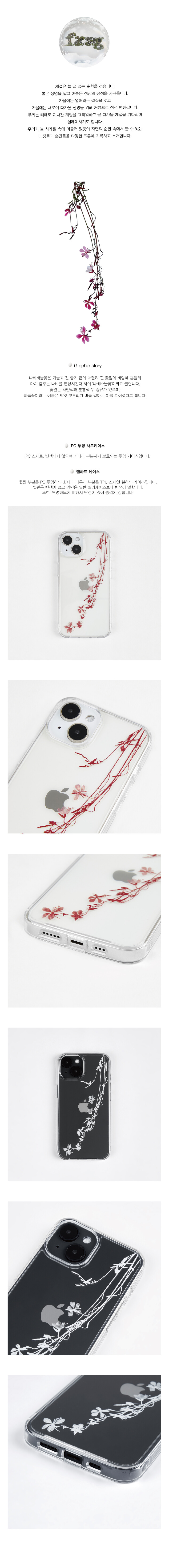 Needle flower Phone Case (Transparent Hard)