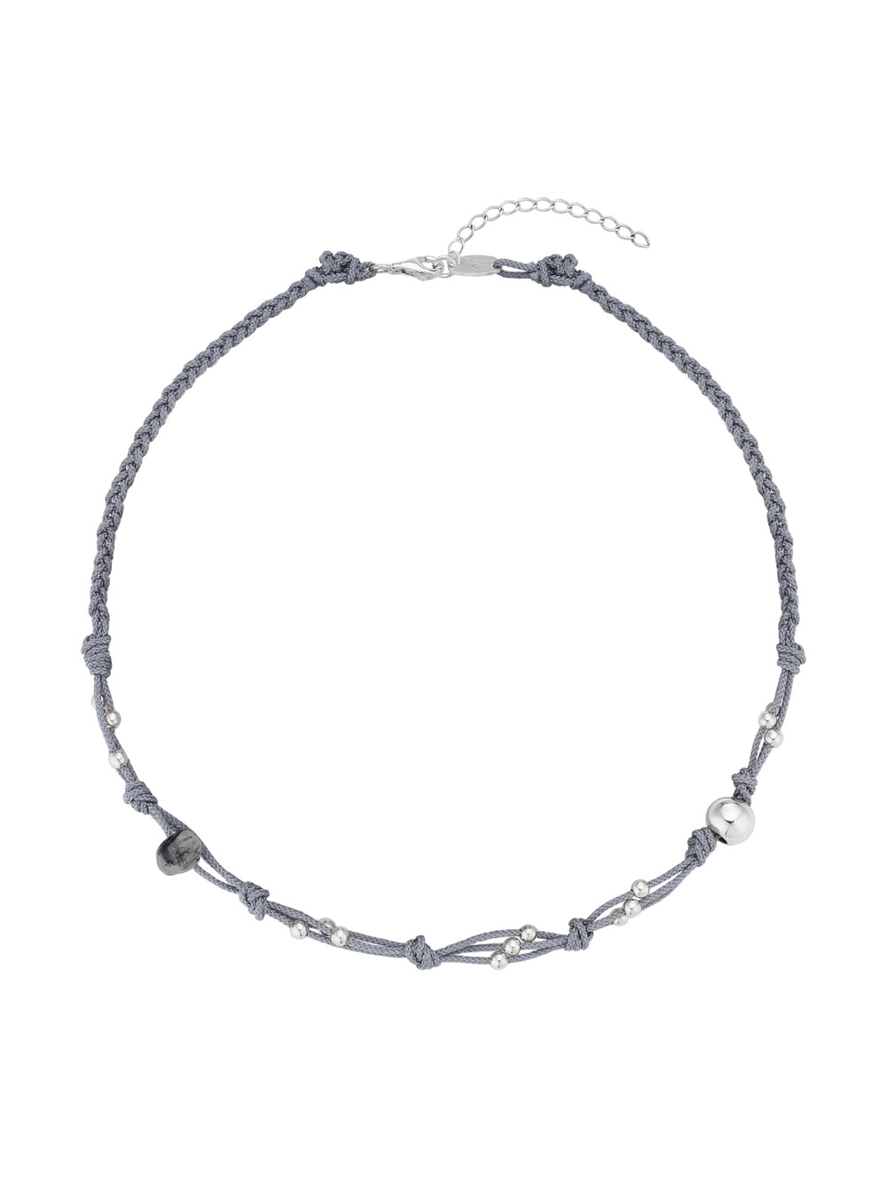 KNOT NECKLACE - GRAY