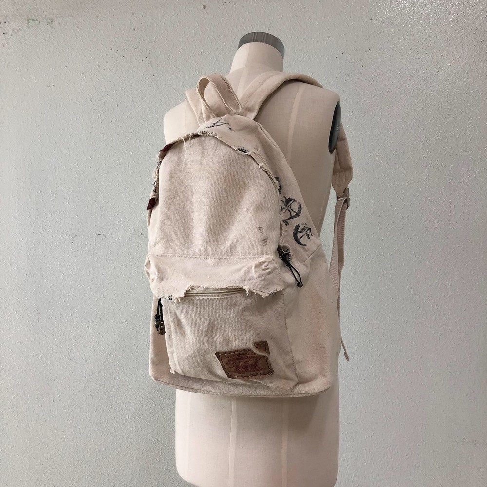 remade distressed backpack