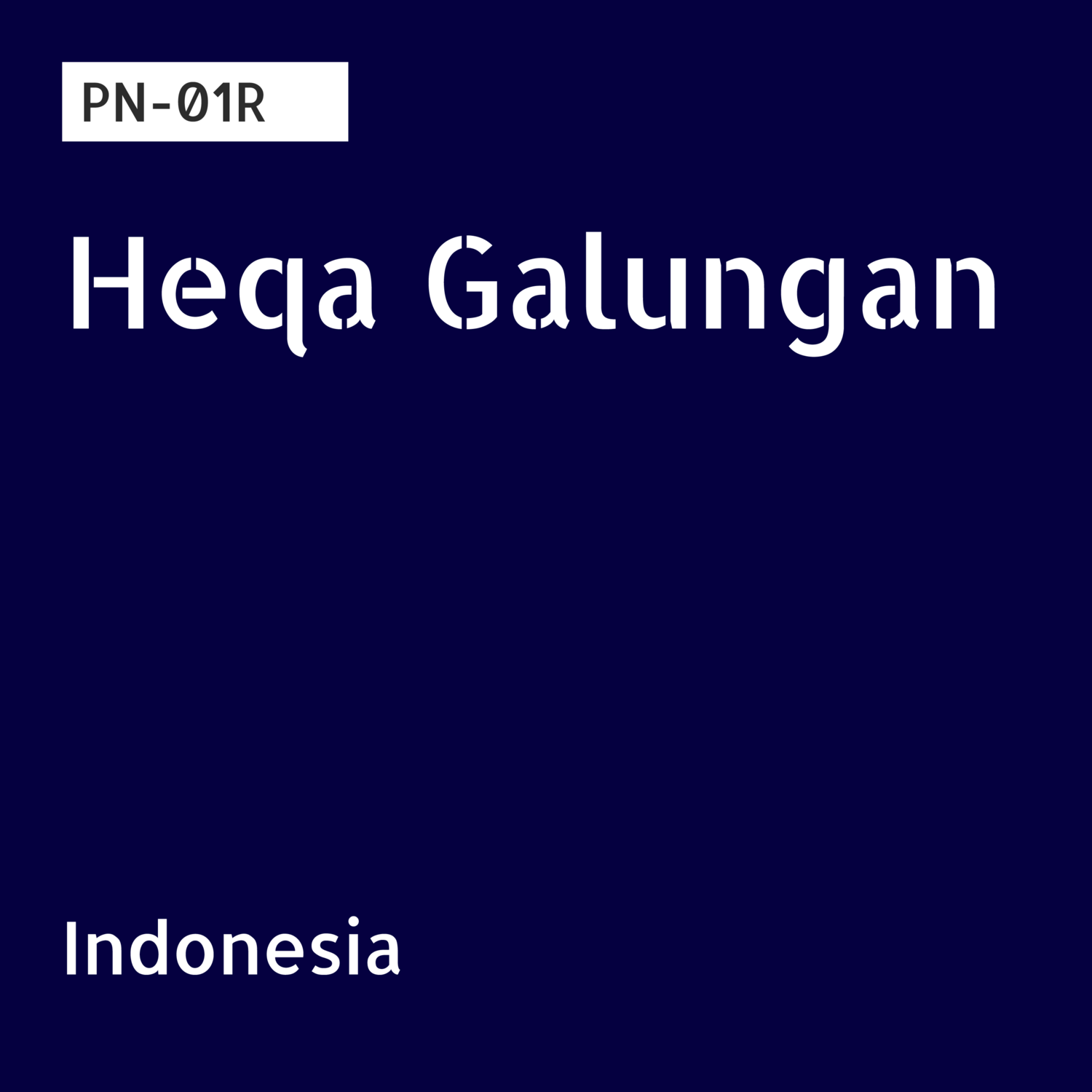 PN-01R / Robusta Huni / Pulped Natural