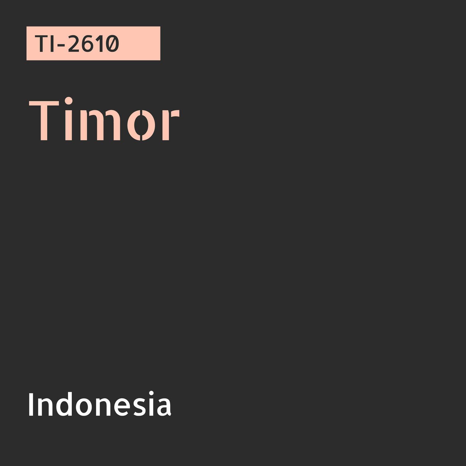 TI2610 / Hybrid de Timor / Washed