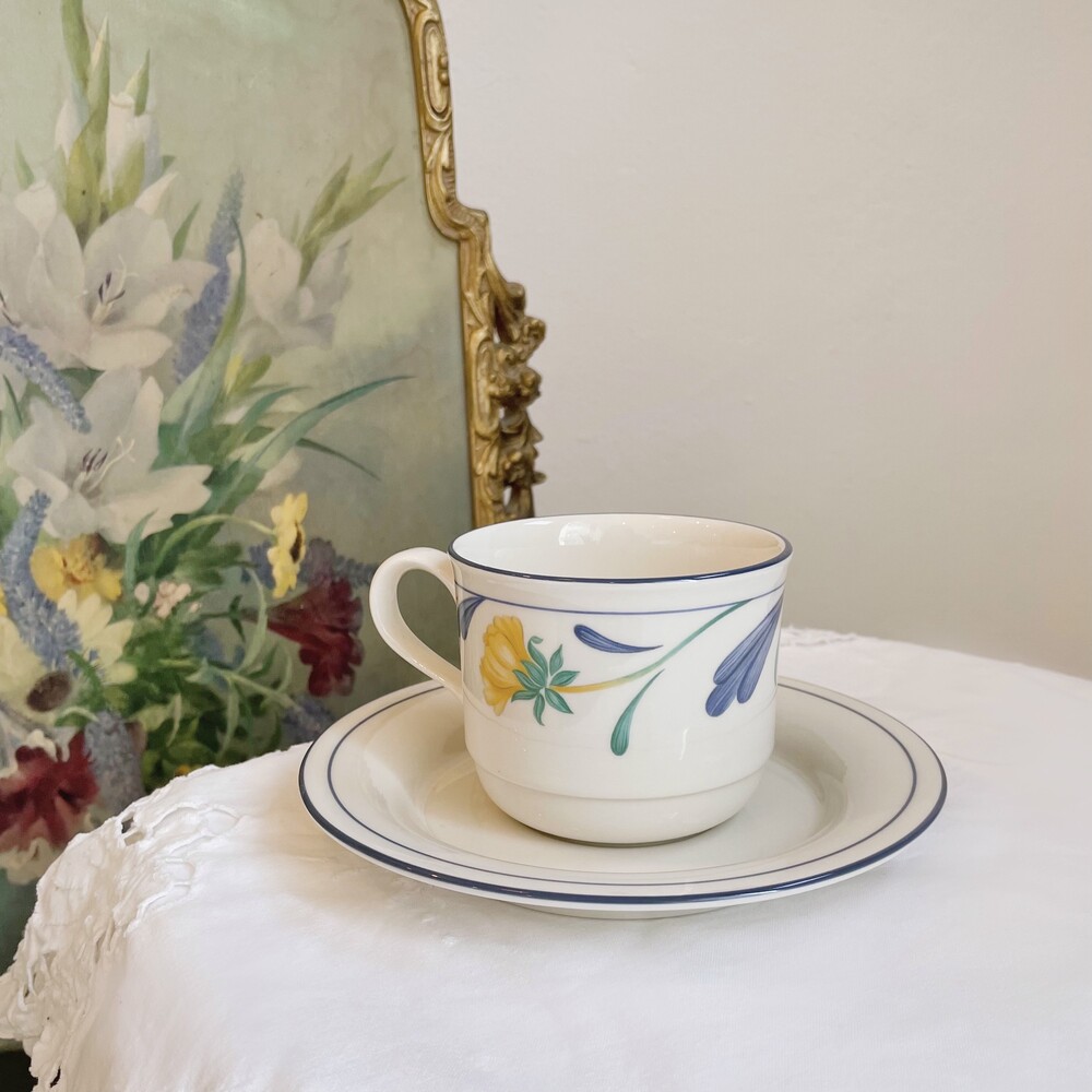 vintage Lenox coffee cup saucer set (2 colors)