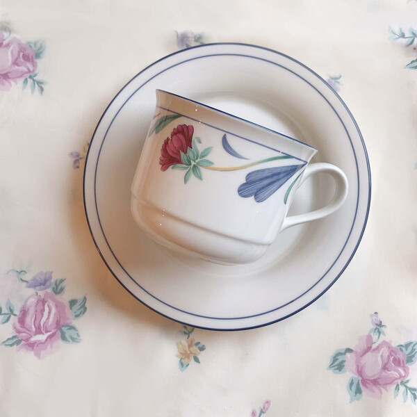 vintage Lenox coffee cup saucer set (2 colors)