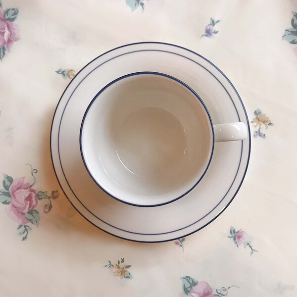 vintage Lenox coffee cup saucer set (2 colors)