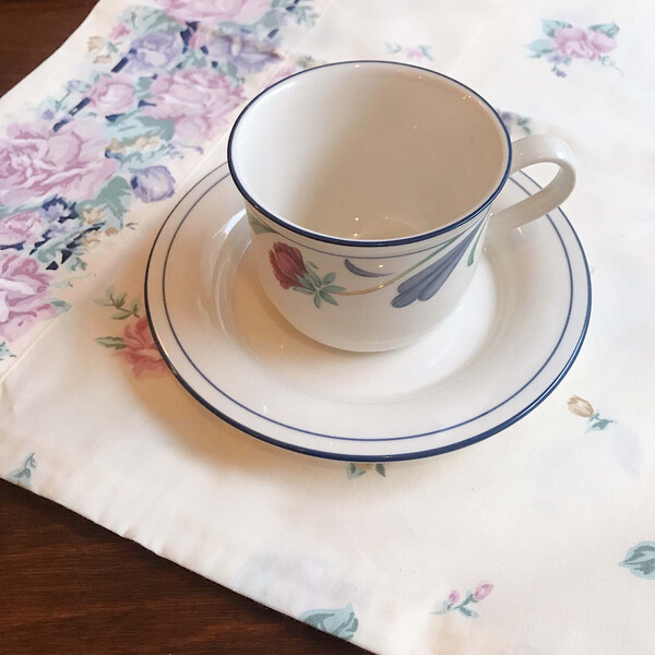 vintage Lenox coffee cup saucer set (2 colors)