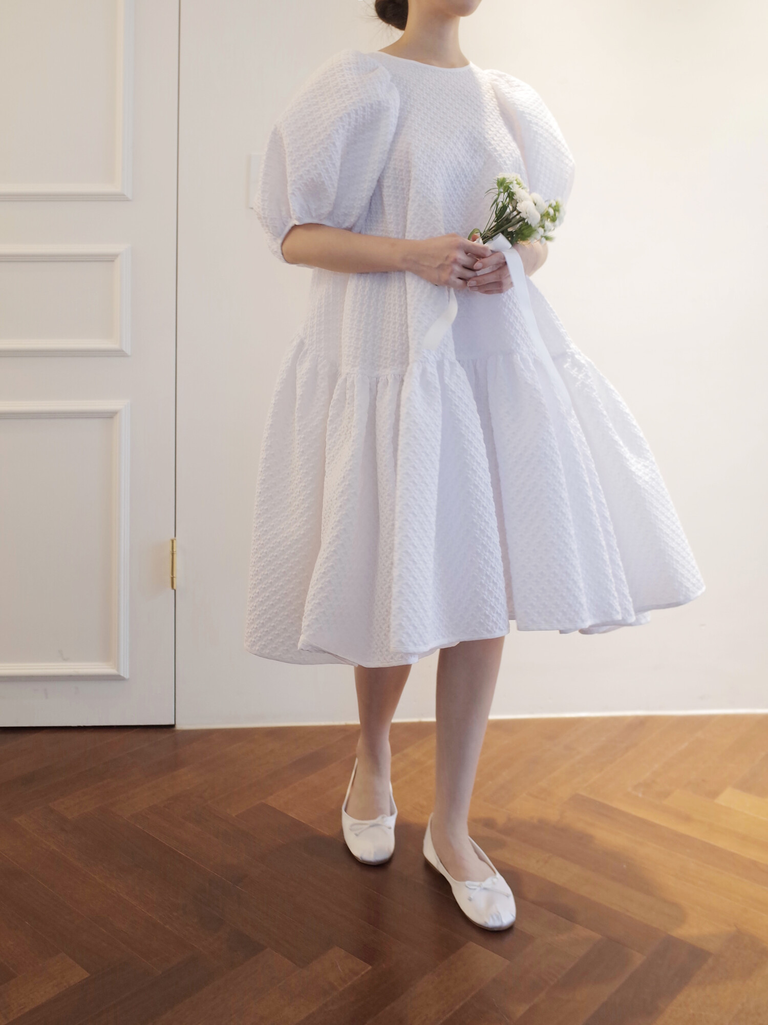 Cecilie Bahnsen] White Alexa Dress