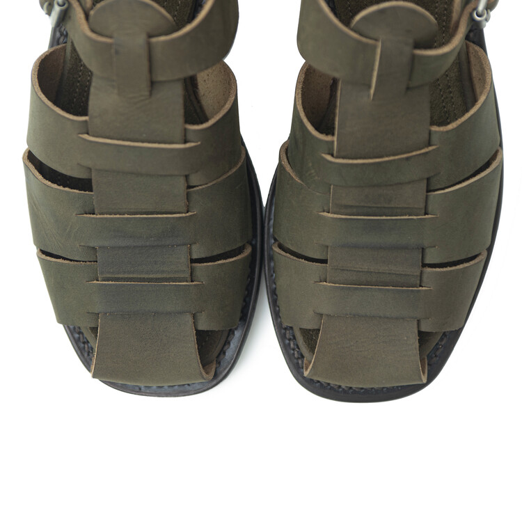 PHIGVEL Gurkha Sandal Olive Brown