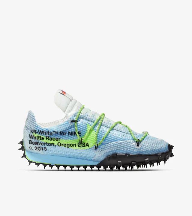 off white waffle racer yellow