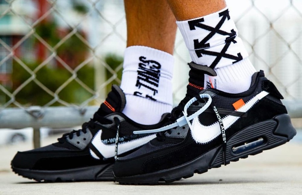 air max 90 off white black