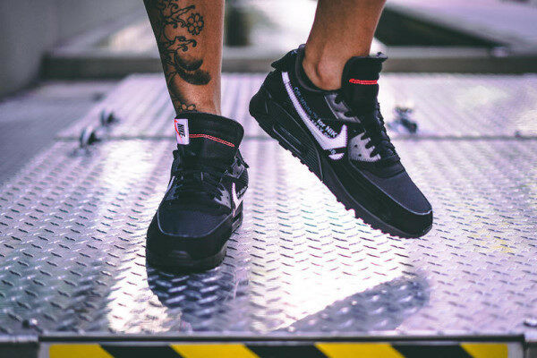 air max 90 black off white