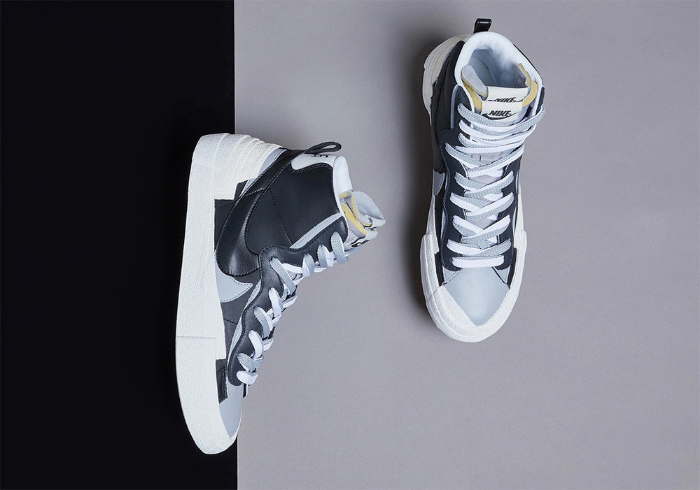 sacai black grey
