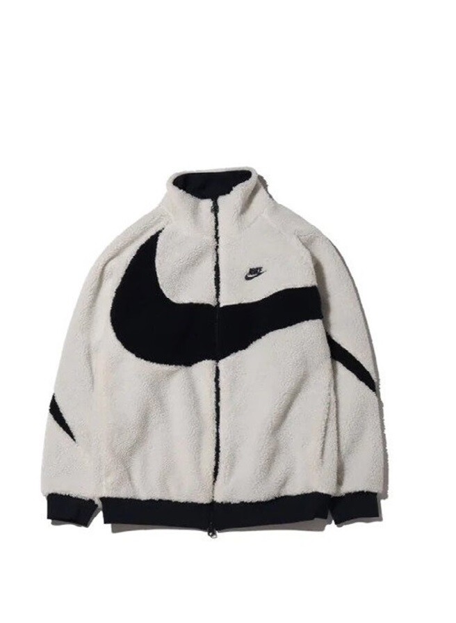 nike big swoosh jacket white