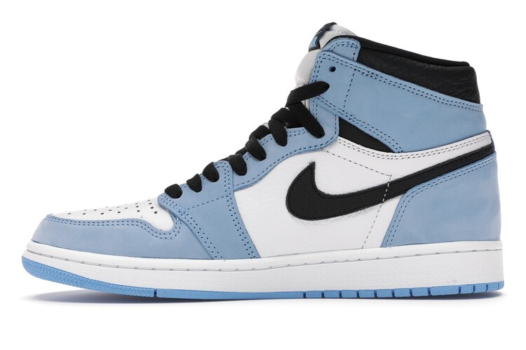 blue black white air jordan 1