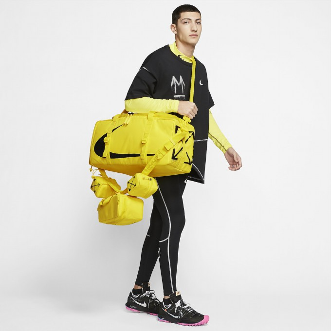나이키 X 오프화이트 더플백 옐로우 NIKE OffWhite Duffle Bag Yellow