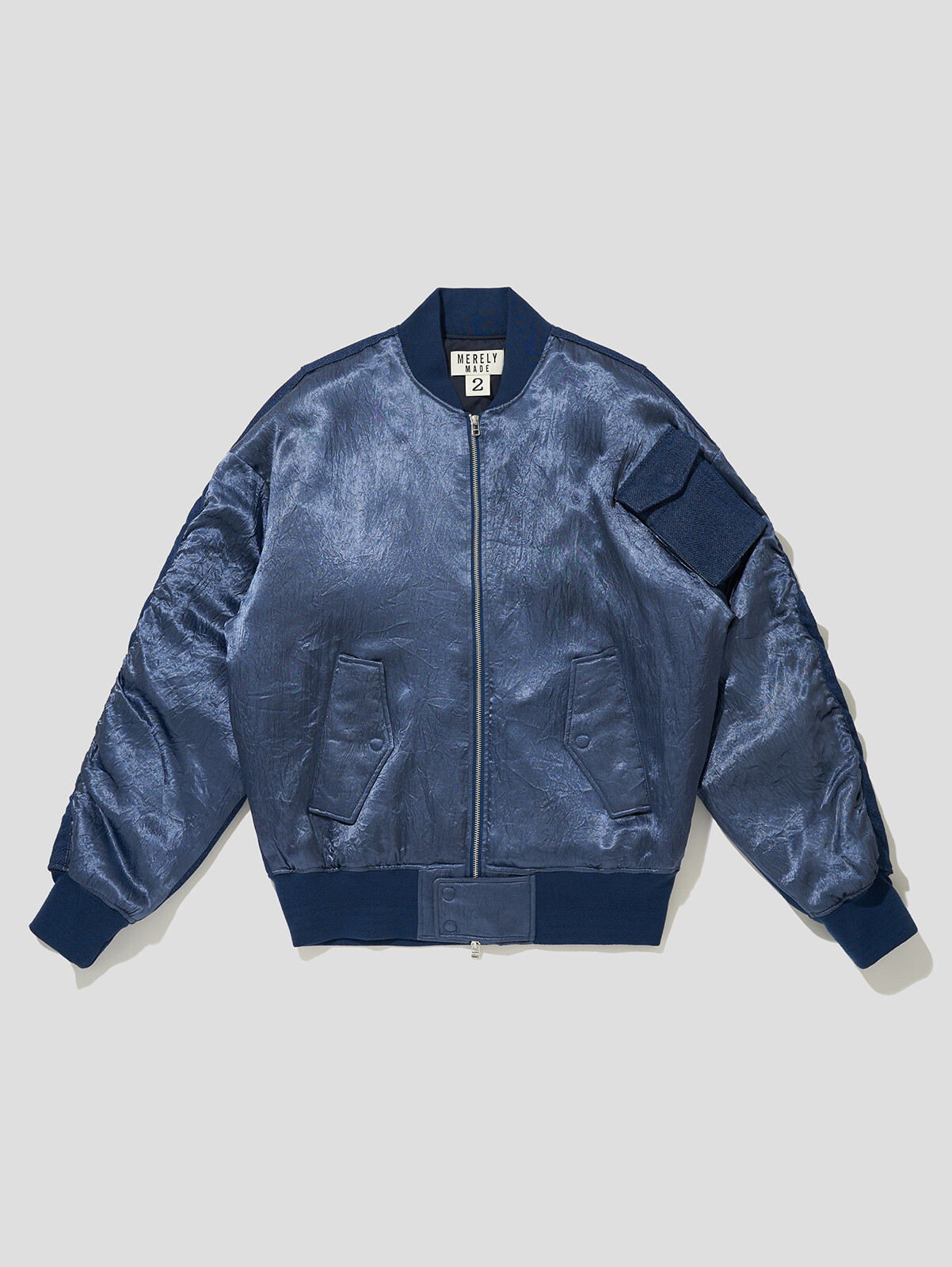 MERELY PREMIUM VINTAGE MA-1 JACKET INDIGO BLUE