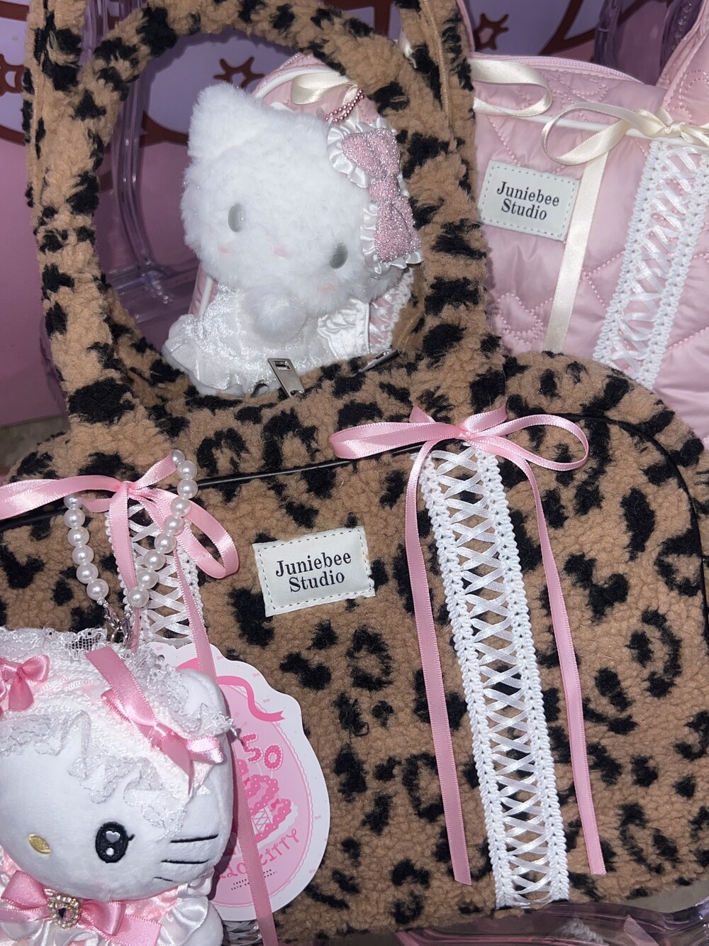 (Pre-order) Gyaru Ribbon School Bag ( 3 Color )