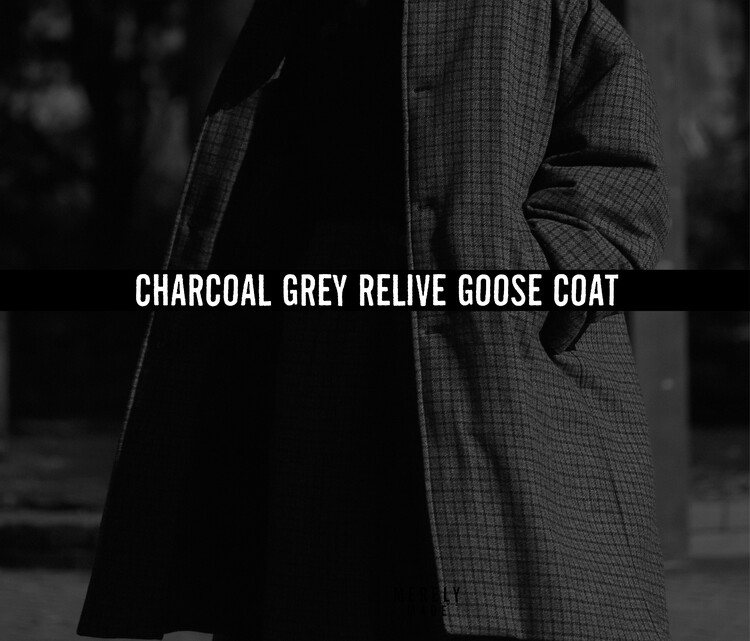 CHARCOAL GREY RELIVE GOOSE COAT