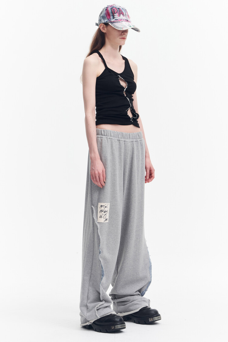PAX00100 ♥ PAX VELVET OVERSIZED SWEATPANTS /追跡付 PAX VELVET OVERSIZED SWEATPANTS