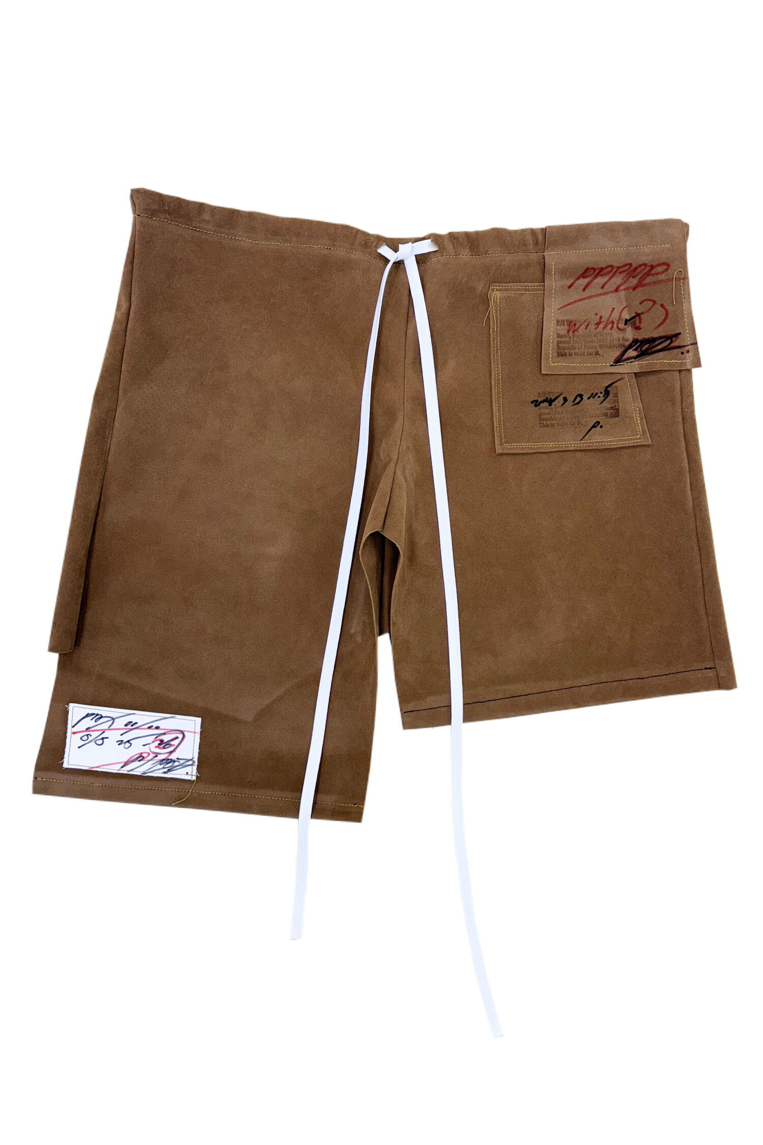 PAX00100 ♥ PAX SUEDE LEATHER UNBALANCED SKIRT /追跡付 PAX SUEDE LEATHER UNBALANCED SKIRT