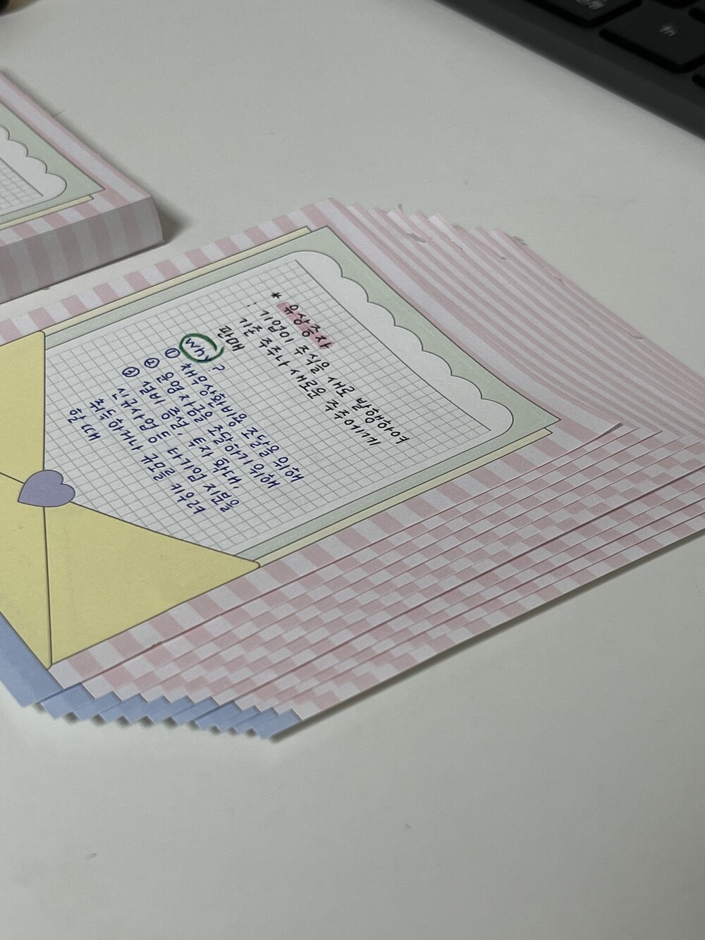 letter mini memo pads