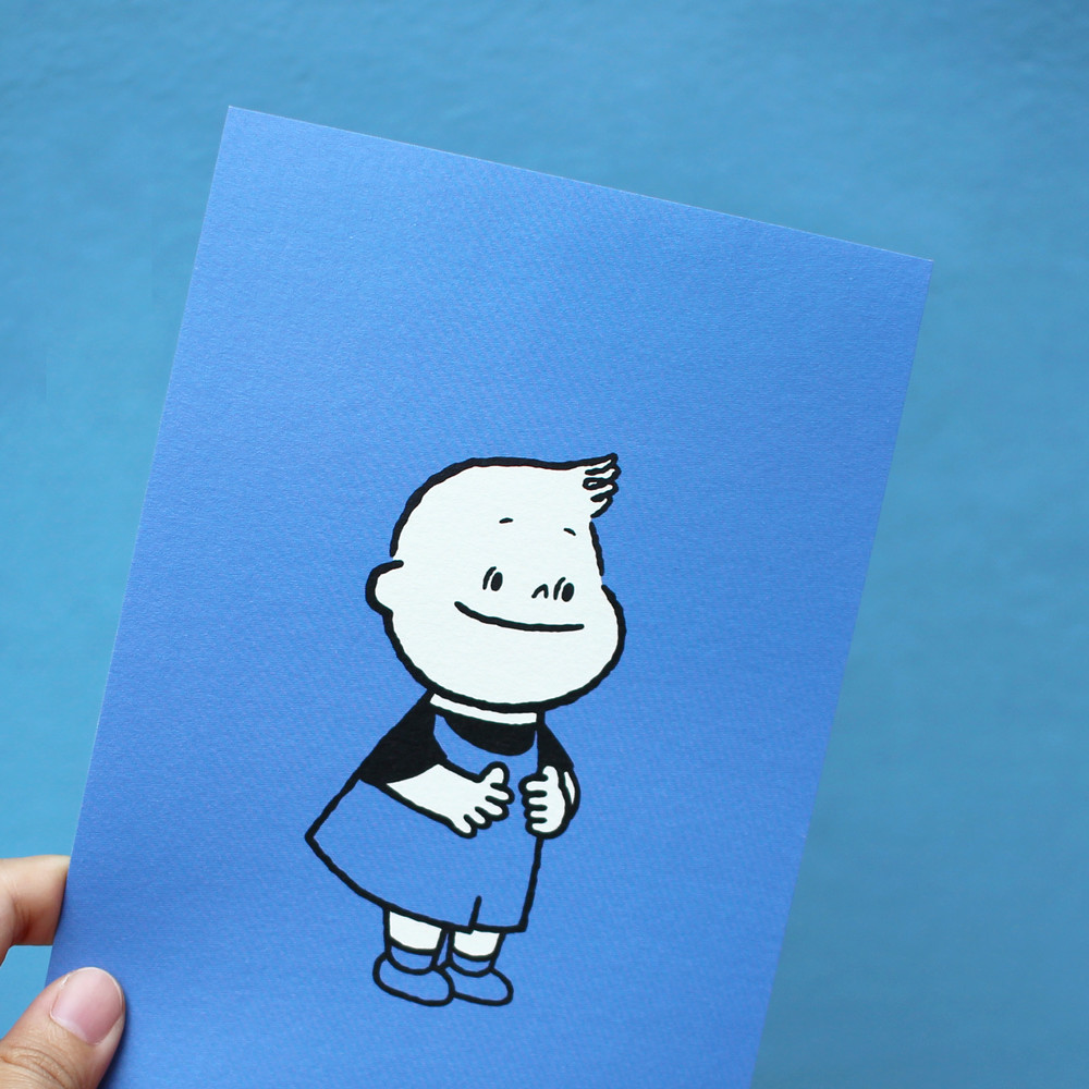 HELLO BLUE POSTCARD