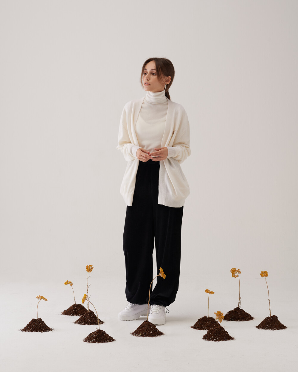 Black Velvet Jogger Pants