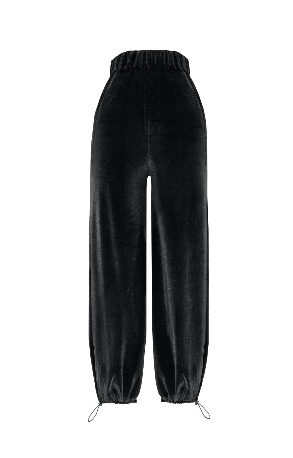 Black Velvet Jogger Pants