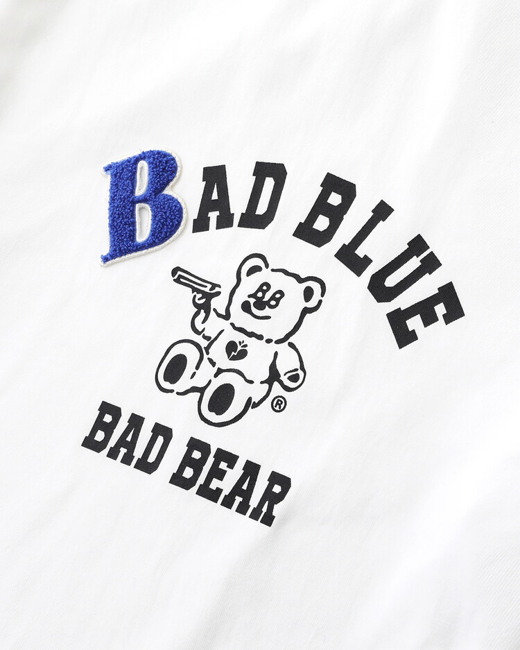 College BadBear Tee White