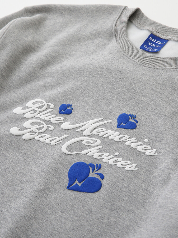 『2年保証』 Memories Puff Sweatshirt Gray トップス