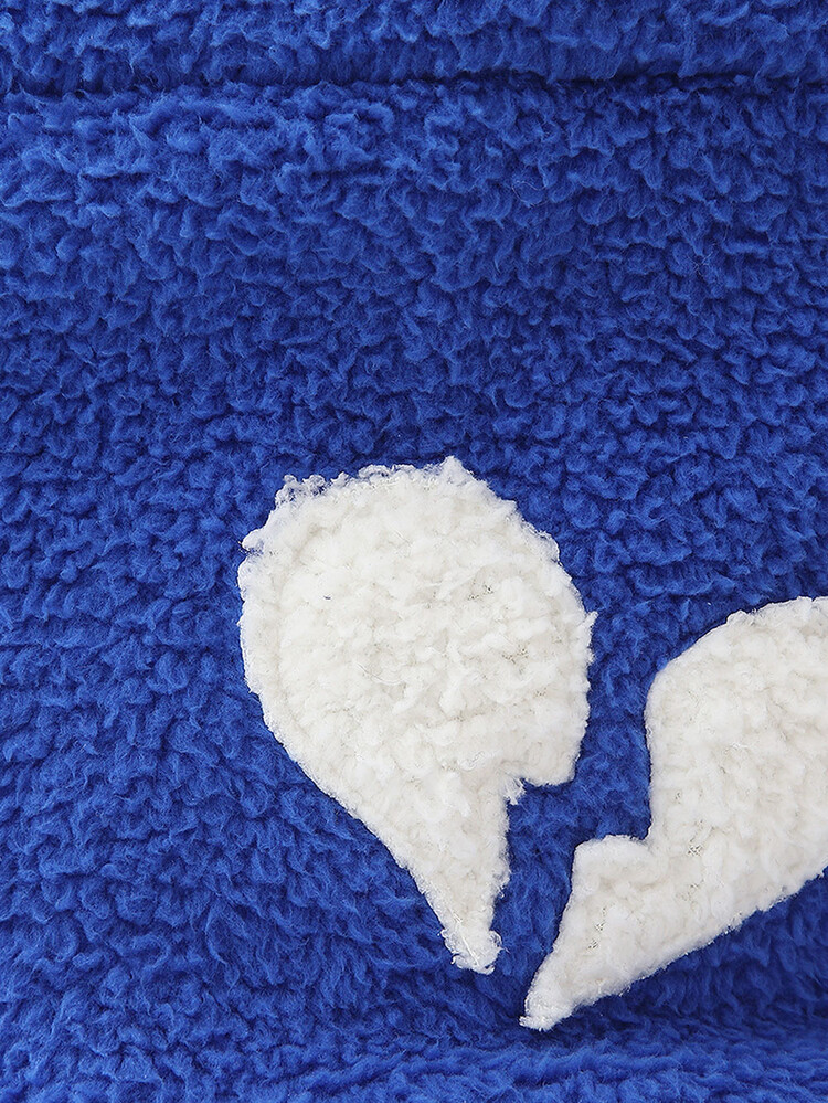 ☆韓国の人気☆【Bad Blue】☆Heart Fleece Mini Ba.g☆バッグ☆ Heart Fleece Mini Bag Blue