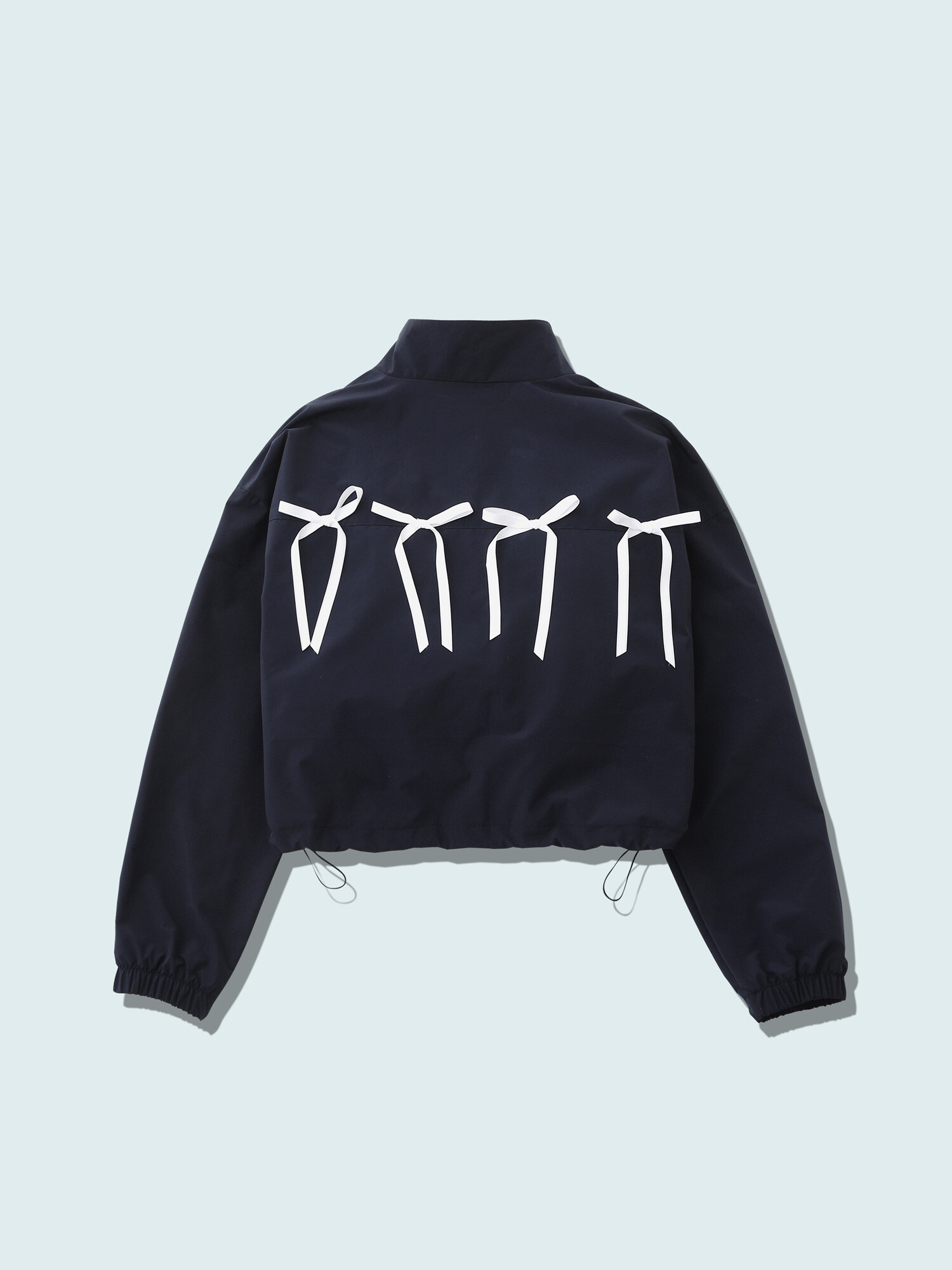 Bad Blue * Ribbon Blossom Crop Jacket リボン ジャケット Ribbon Crop Jacket Navy