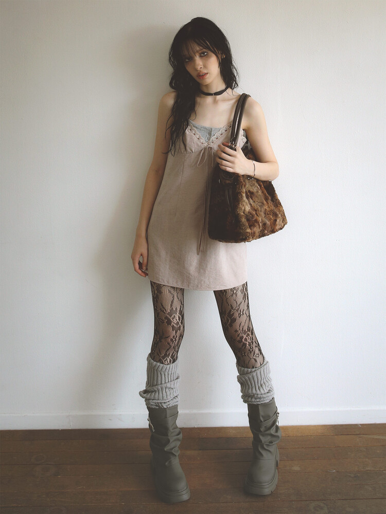 Eco Fur Dimsum Bag Brown