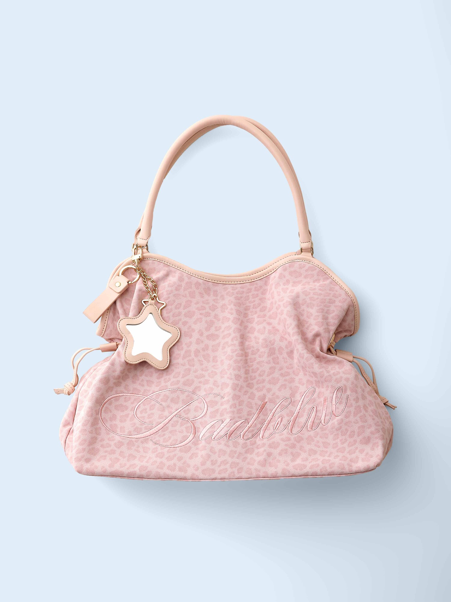 Washed Leopard Dimsum Bag Pink
