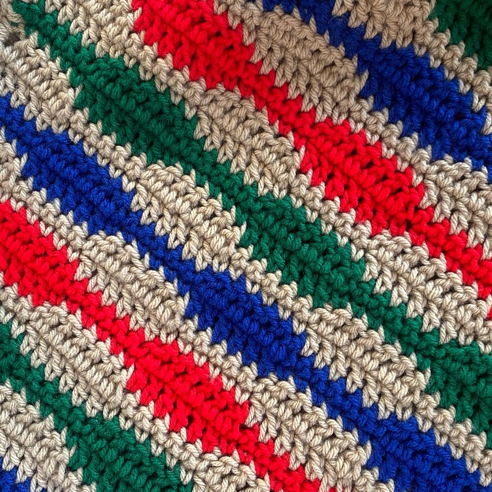 Vintage knit blanket