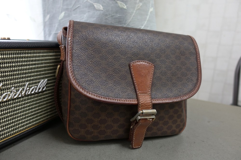 Vintage Celine Macadam Crossbody Bag