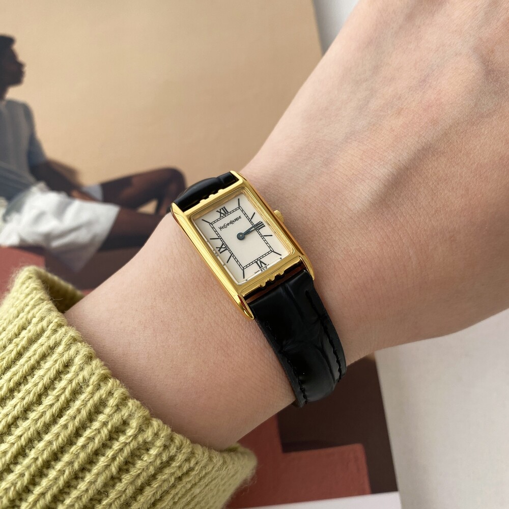 ﻿Vintage YSL Square Watch