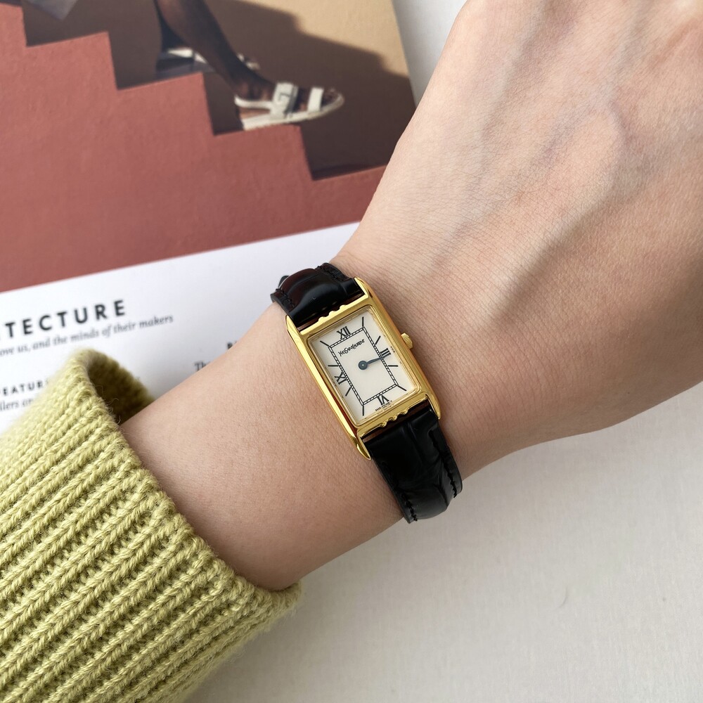 ﻿Vintage YSL Square Watch
