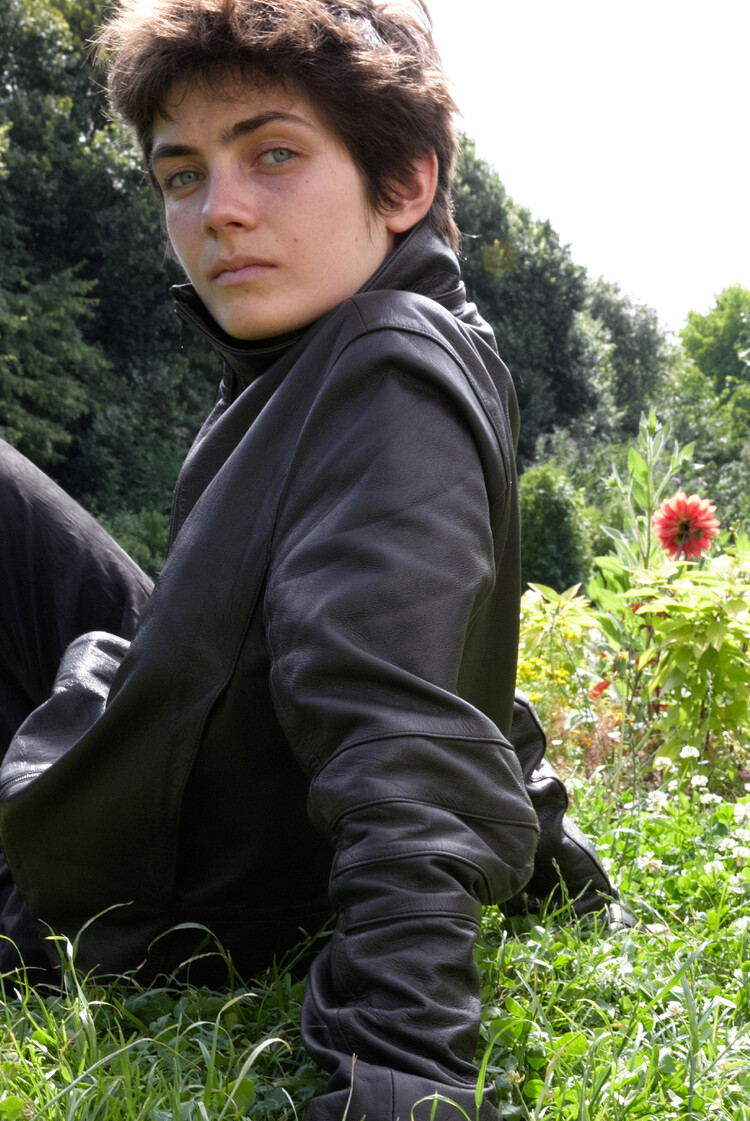 014] appendix leather jacket /brown