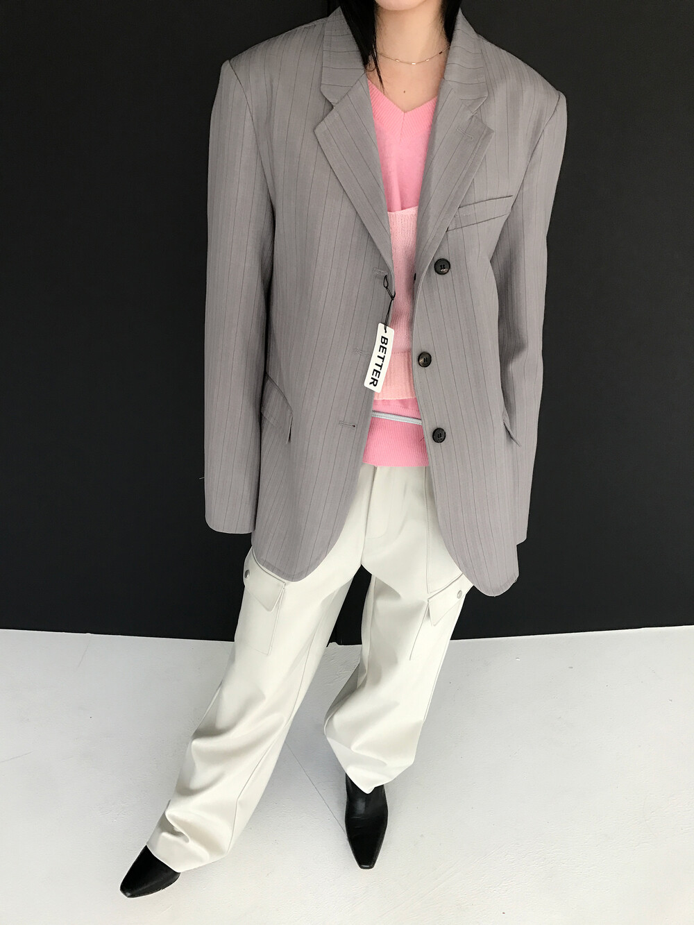 LUNT FORMAL JACKET, MILK GREY (2C)