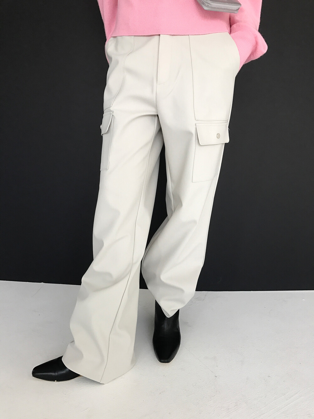 KIT SUIT POCKET PANTS, MINT BEIGE (2C)