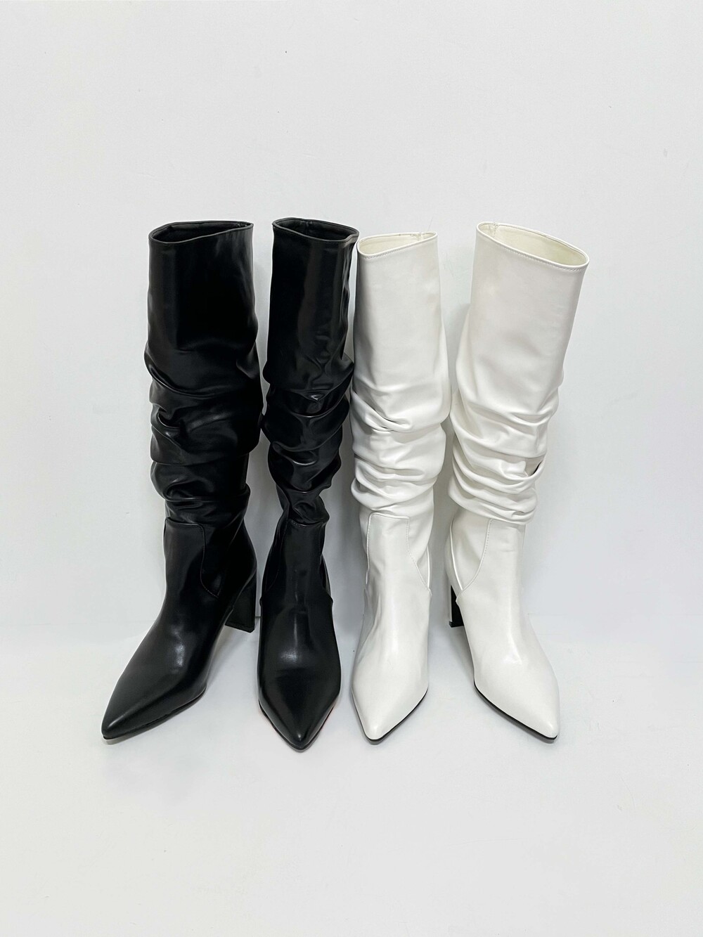 leather boots wrinkles