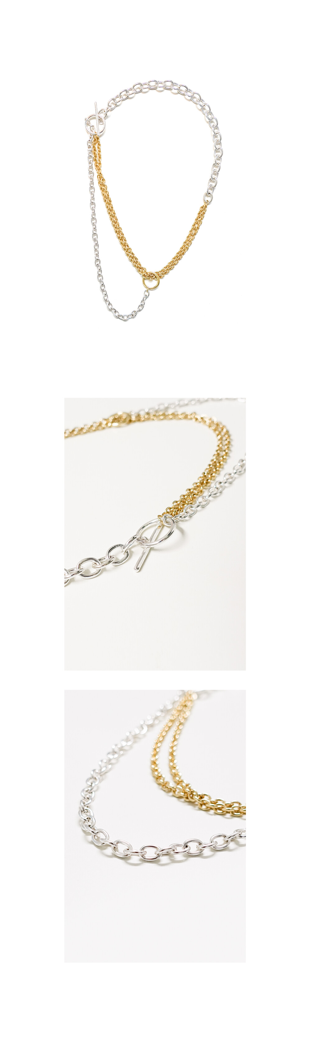 chain link toggle necklace