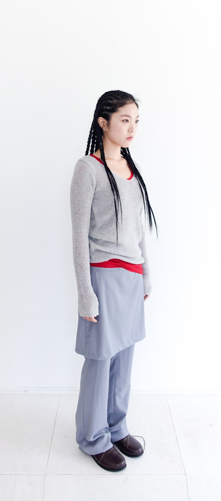 【fa.er.ie】classic layered skirt+pants classic layered skirt+pants
