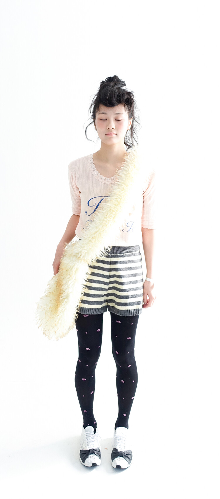 8차☆[F.E.E.S] I ❦ fa.er.ie lace T-shirt (pink)