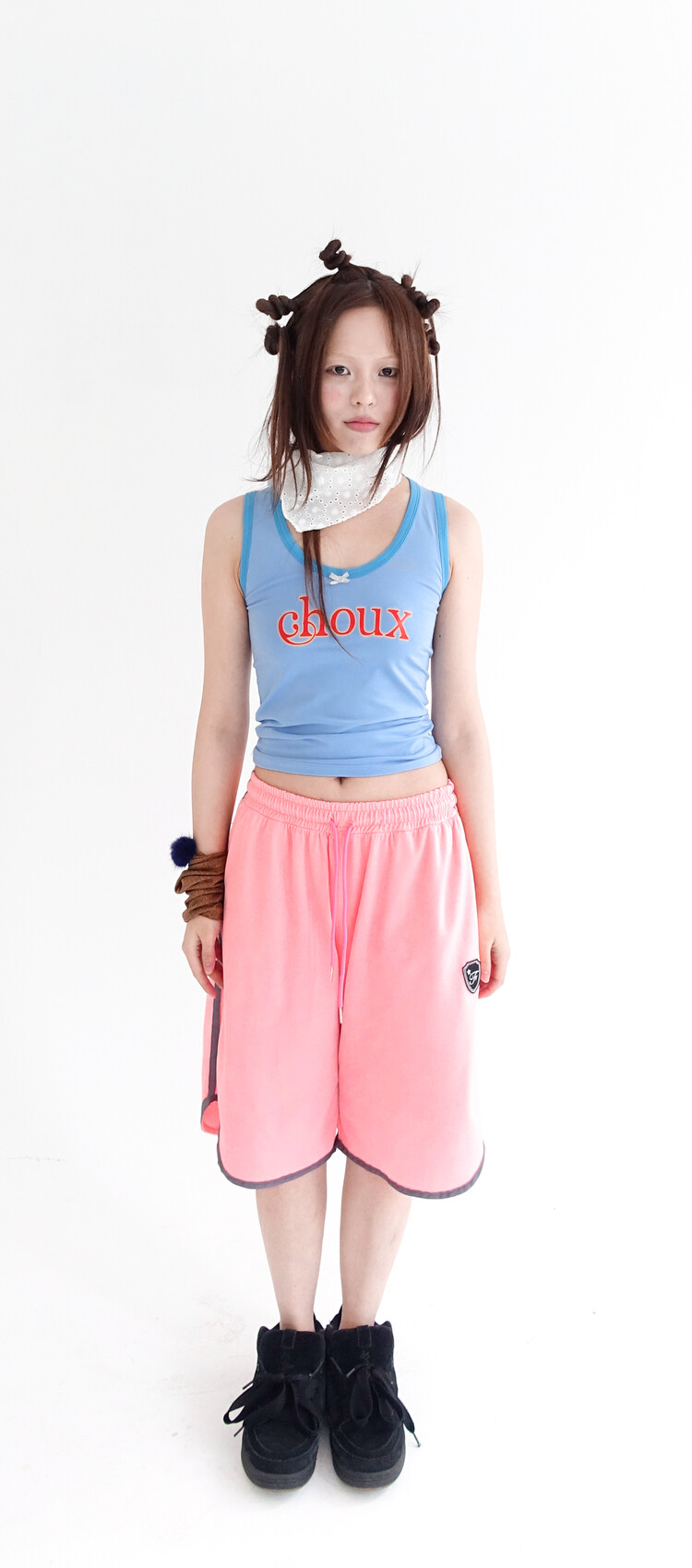 ★fa.er.ie★shining sporty boxer pants(neon pink)韓国送料込 ☆fa.er.ie☆shining sporty boxer pants(neon pink)韓国送料込