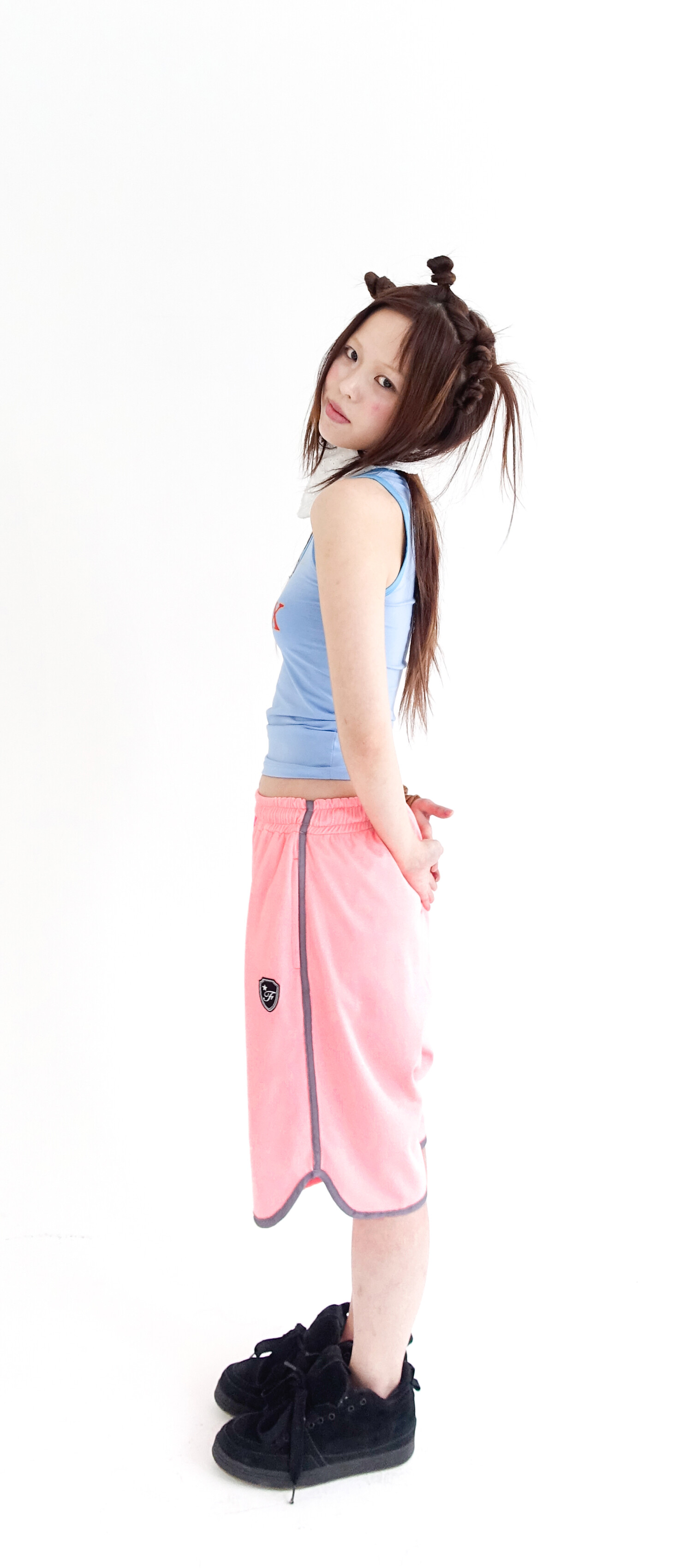 【fa.er.ie】shining sporty boxer pants 3차☆[F.E.E.S] shining sporty boxer pants (neon pink)