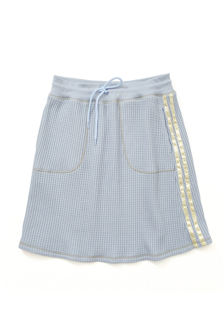 ★fa.er.ie★waffle lining midi skirt (blue)正規品/韓国送料込 3차☆[F.E.E.S] waffle lining midi skirt (blue)
