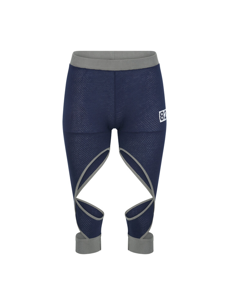 【fa.er.ie】cotton mesh cross up leggings fa.er.ie] cotton mesh cross up leggings (navy)