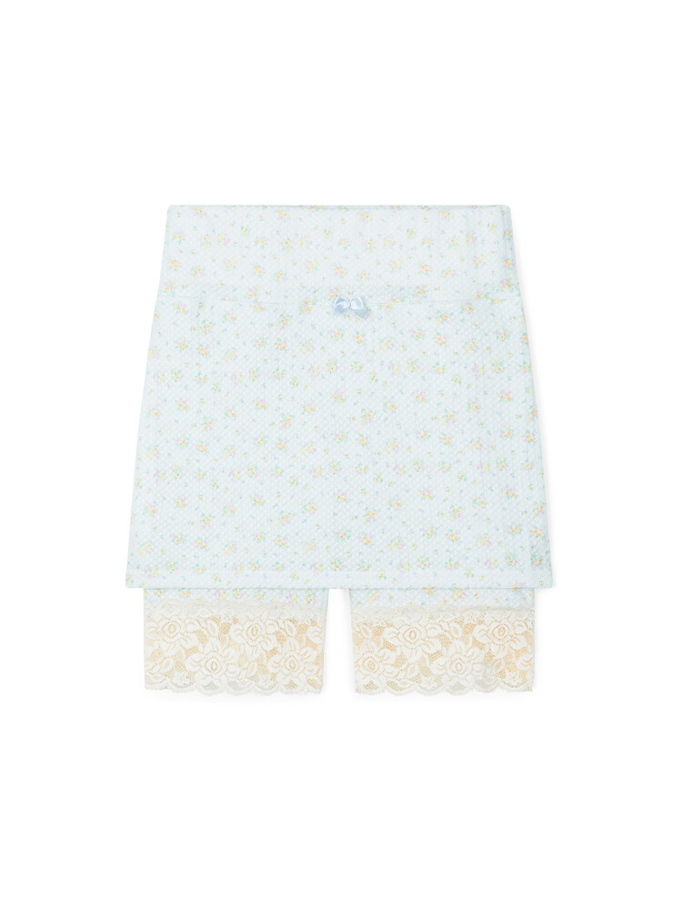★fa.er.ie★flower jacquard skirt pants (sky blue)韓国送料込 2차☆[fa.er.ie] flower jacquard skirt pants (sky blue)