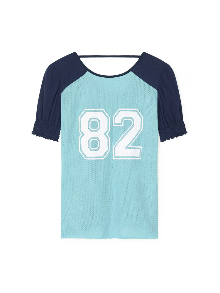 【fa.er.ie】pad shoulder raglan half top 3차☆[fa.er.ie] pad shoulder raglan half top (turquoise)
